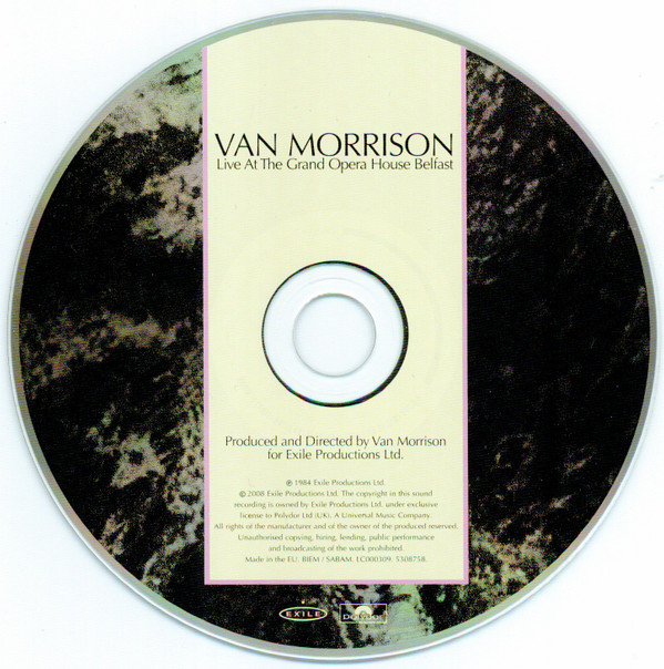Van Morrison - Live At The Grand Opera House Belfast (CD, Album, RE, RM) (Near Mint (NM or M-)) - Image 3