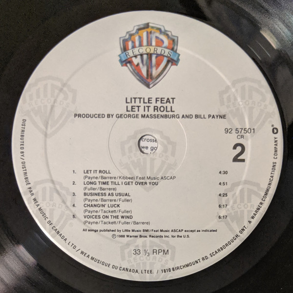 Little Feat - Let It Roll (LP, Album) (Mint (M)) - Image 4