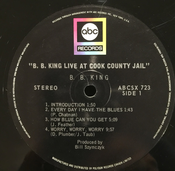 B.B. King - Live In Cook County Jail (LP, Album) (Very Good Plus (VG+)) - Image 3