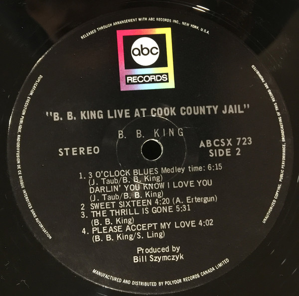 B.B. King - Live In Cook County Jail (LP, Album) (Very Good Plus (VG+)) - Image 4