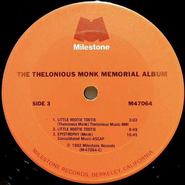 Thelonious Monk - The Thelonious Monk Memorial Album (2xLP, Comp, Mono, Gat) (Very Good Plus (VG+)) - Image 5