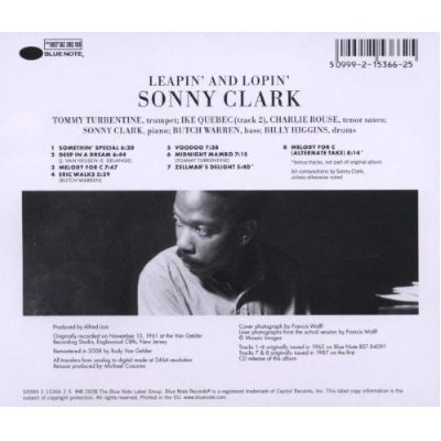 Sonny Clark - Leapin' And Lopin' (CD, Album, RE, RM) (Mint (M)) - Image 2