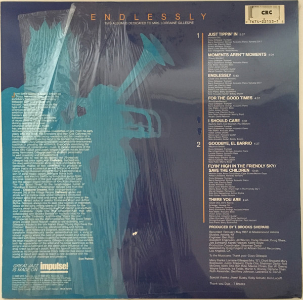 Dizzy Gillespie - Endlessly (LP, Album) (Very Good Plus (VG+)) - Image 2