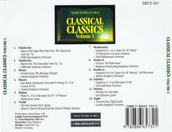 Various - Classical Classics Volume 1 (CD, Comp) (Near Mint (NM or M-)) - Image 2
