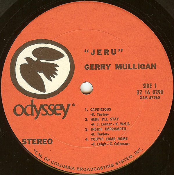 Gerry Mulligan - Jeru (LP, Album, RE) (Near Mint (NM or M-)) - Image 3