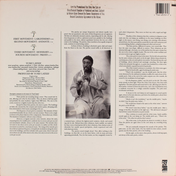 Yusef Lateef - Yusef Lateef's Little Symphony (LP) (Near Mint (NM or M-)) - Image 2