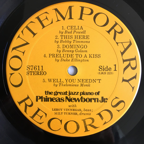 Phineas Newborn Jr. - The Great Jazz Piano Of Phineas Newborn Jr. (LP, Album) (Very Good Plus (VG+)) - Image 3