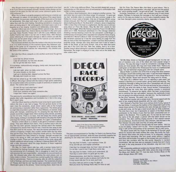 Georgia White - Georgia White Sings & Plays The Blues (LP, Comp) (Very Good Plus (VG+)) - Image 3