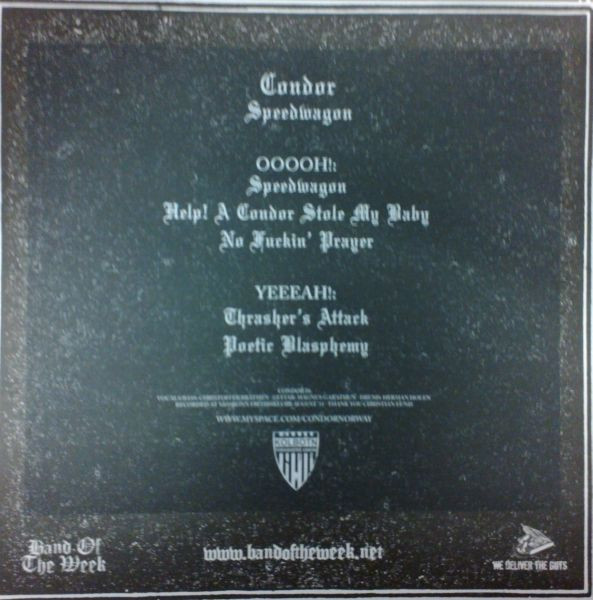 Condor (7) - Speedwagon (12", Ltd) (Very Good Plus (VG+)) - Image 2