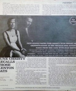 Alternative view of June Christy - June Christy Recalls Those Kenton Days (LP, Album) (Near Mint (NM or M-))