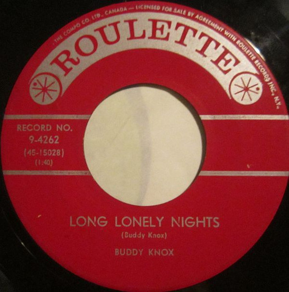 Buddy Knox - Long Lonely Nights / Storm Clouds (7") (Very Good (VG))