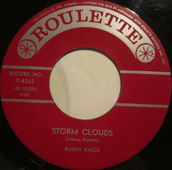 Buddy Knox - Long Lonely Nights / Storm Clouds (7") (Very Good (VG)) - Image 2