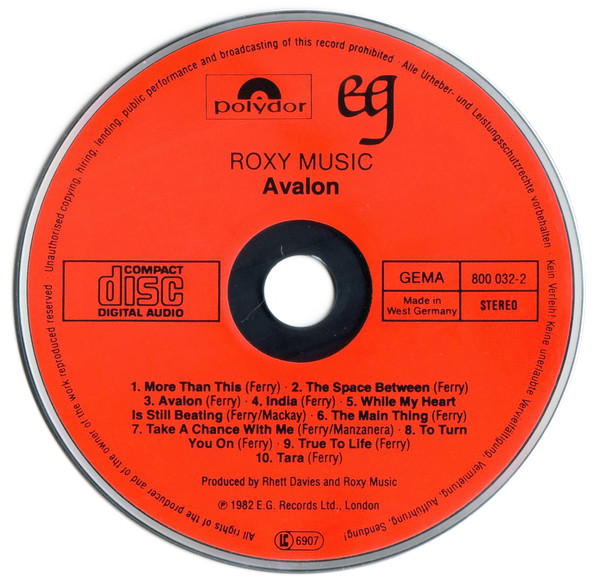 Roxy Music - Avalon (CD, Album, Red) (Near Mint (NM or M-)) - Image 3