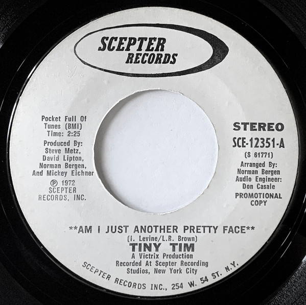 Tiny Tim - Am I Just Another Pretty Face / Movies (7", Single, Promo) (Near Mint (NM or M-))
