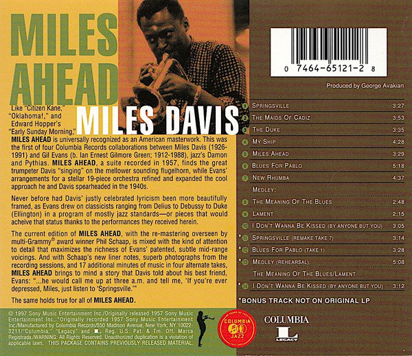 Miles Davis + 19, Gil Evans - Miles Ahead (CD, Album, RE, RM, Son) (Near Mint (NM or M-)) - Image 5