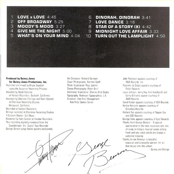 George Benson - Give Me The Night (CD, Album, RE) (Near Mint (NM or M-)) - Image 5