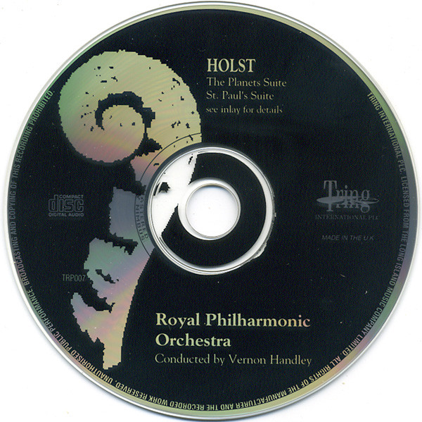 Gustav Holst - Royal Philharmonic Orchestra Conducted By Vernon Handley, The Ambrosian Opera Chorus , Chorus Master: John McCarthy - The Planets Suite / St. Paul's Suite (CD) (Near Mint (NM or M-)) - Image 3