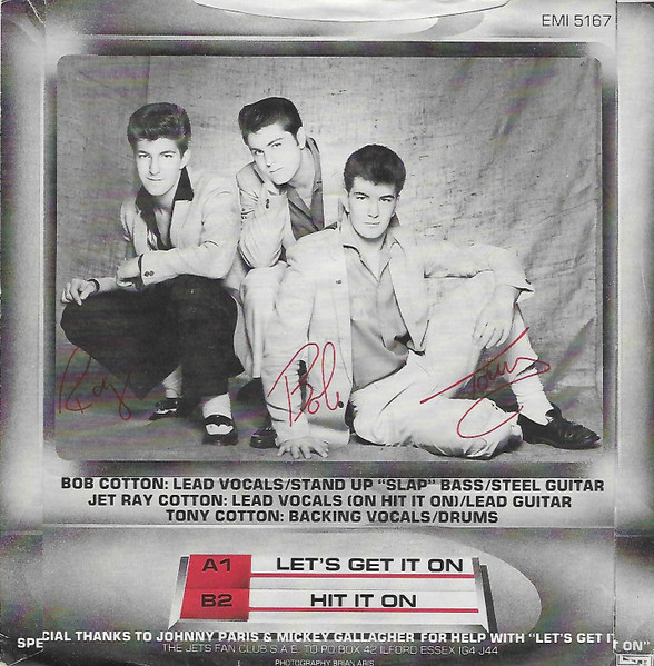 The Jets (2) - Let's Get It On (7", Single) (Near Mint (NM or M-)) - Image 2