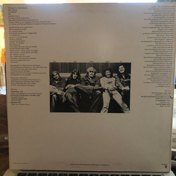 Alexis Korner & Snape - Accidentally Borne In New Orleans (LP, Album) (Very Good Plus (VG+)) - Image 2