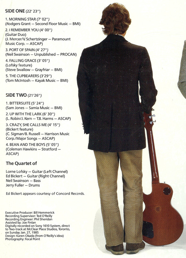 Lorne Lofsky And Ed Bickert - The Quartet Of Lorne Lofsky & Ed Bickert And Friends (LP, Album) (Very Good Plus (VG+)) - Image 5