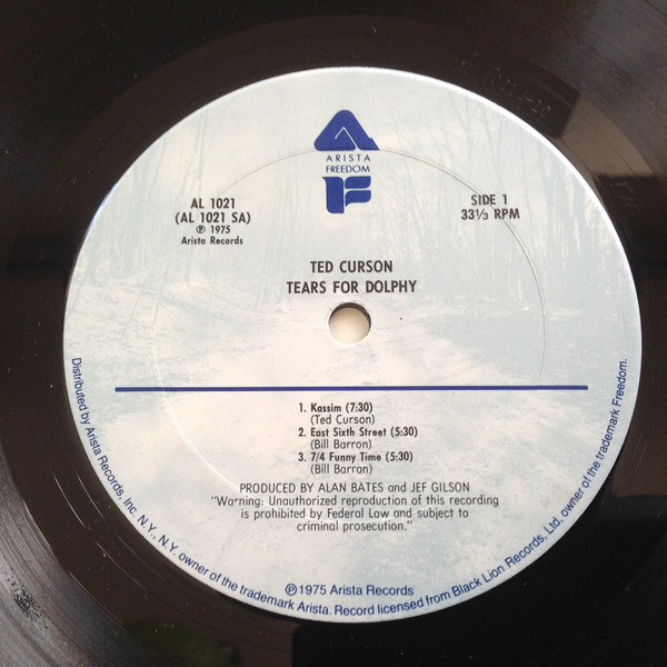 Ted Curson - Tears For Dolphy (LP, Album, RE) (Very Good Plus (VG+)) - Image 5