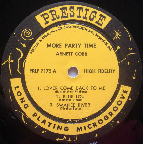 Arnett Cobb - More Party Time (LP, Album, Mono, dee) (Very Good (VG)) - Image 3