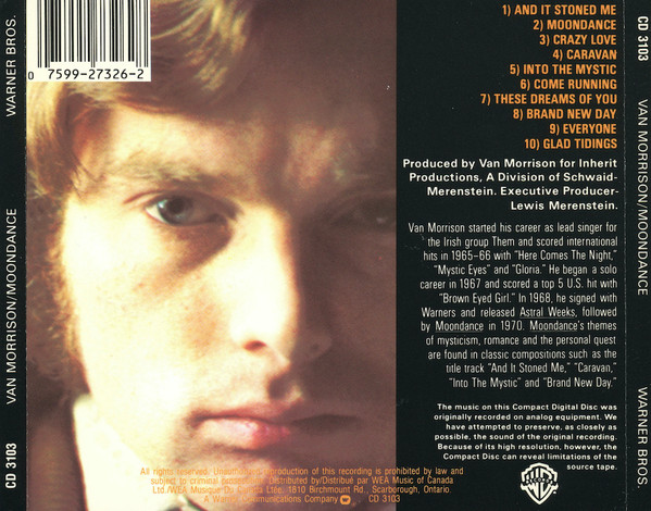 Van Morrison - Moondance (CD, Album, RE) (Near Mint (NM or M-)) - Image 2