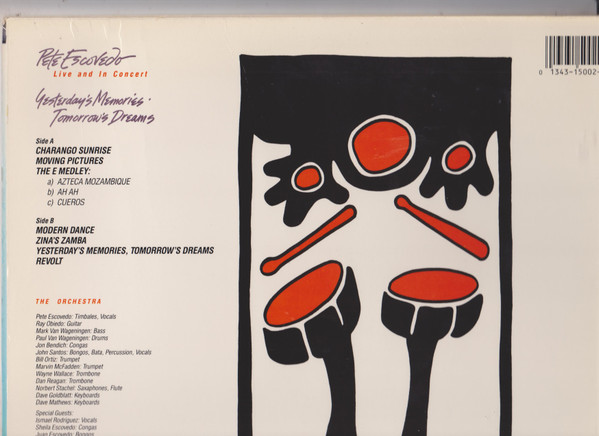 Pete Escovedo - Yesterday's Memories · Tomorrow's Dreams (LP, Album) (Near Mint (NM or M-)) - Image 4