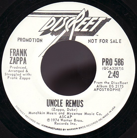 Frank Zappa - Cosmik Debris (7", Single, Promo) (Near Mint (NM or M-)) - Image 2