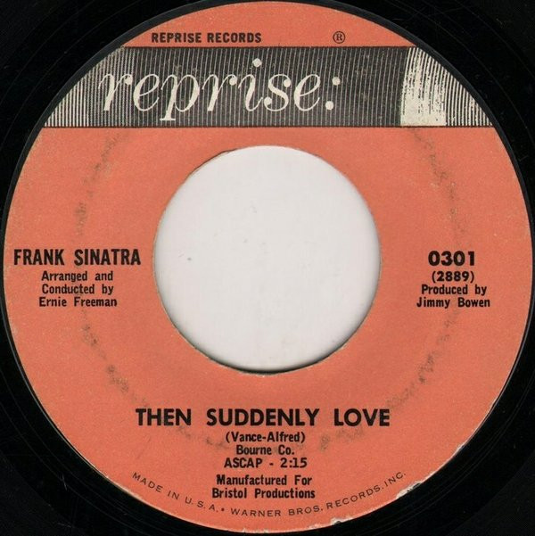 Frank Sinatra - Softly, As I Leave You / Then Suddenly Love (7", Single, Styrene) (Near Mint (NM or M-)) - Image 2