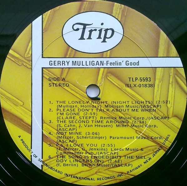 Gerry Mulligan - Feelin' Good (LP, Album, RE) (Near Mint (NM or M-)) - Image 3
