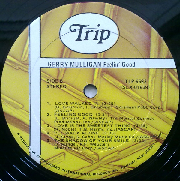 Gerry Mulligan - Feelin' Good (LP, Album, RE) (Near Mint (NM or M-)) - Image 4
