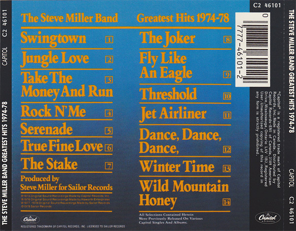 Steve Miller Band - Greatest Hits 1974-78 (CD, Comp, RE) (Near Mint (NM or M-)) - Image 2