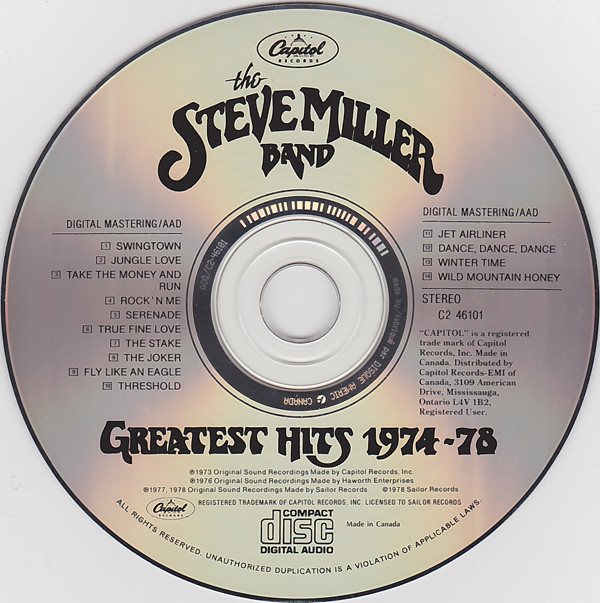 Steve Miller Band - Greatest Hits 1974-78 (CD, Comp, RE) (Near Mint (NM or M-)) - Image 3