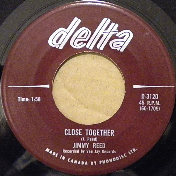 Jimmy Reed - Laughing At The Blues / Close Together (7", Single) (Good Plus (G+)) - Image 2