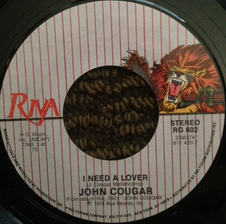 John Cougar Mellencamp - Jack & Diane / I Need A Lover (7") (Near Mint (NM or M-)) - Image 2