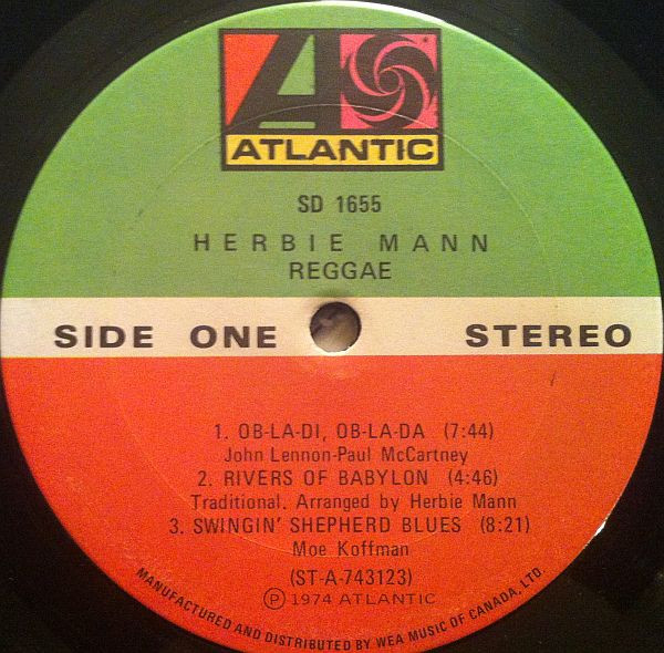 Herbie Mann - Reggae (LP, Album) (Very Good Plus (VG+)) - Image 3