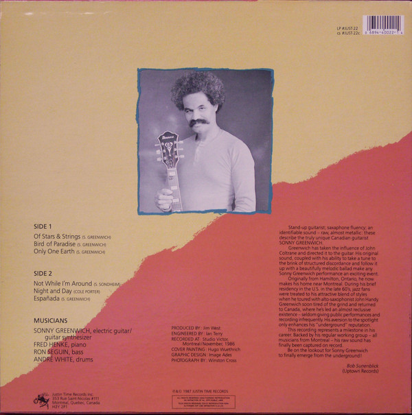 Sonny Greenwich - Bird Of Paradise (LP, Album) (Near Mint (NM or M-)) - Image 2