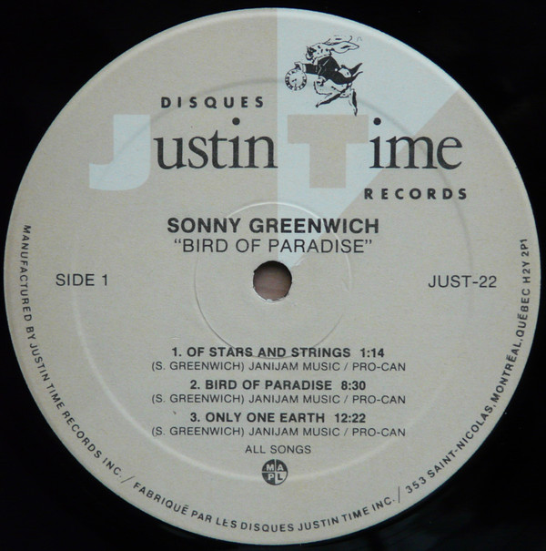 Sonny Greenwich - Bird Of Paradise (LP, Album) (Near Mint (NM or M-)) - Image 3