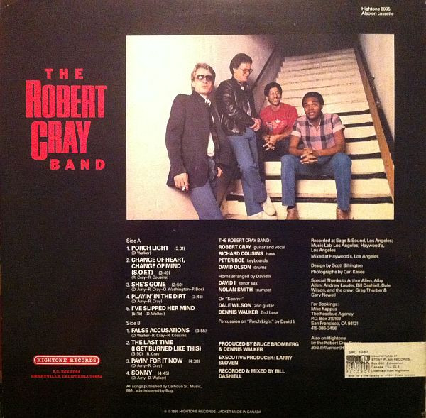 The Robert Cray Band - False Accusations (LP, Album) (Mint (M)) - Image 2