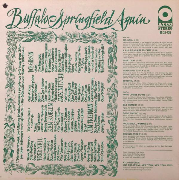 Buffalo Springfield - Buffalo Springfield Again (LP, Album, RE) (Mint (M)) - Image 2