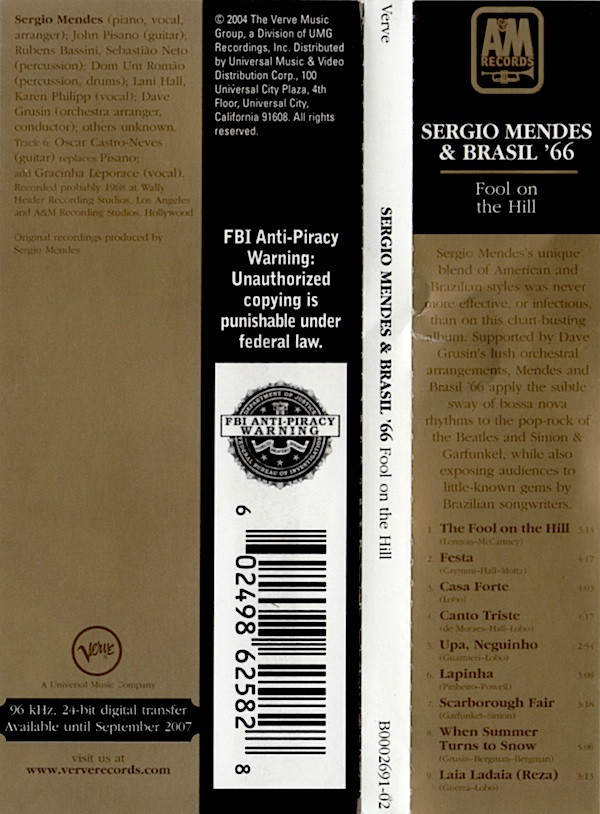 Sérgio Mendes & Brasil '66 - Fool On The Hill (CD, Album, Ltd, RE, RM) (Near Mint (NM or M-)) - Image 4