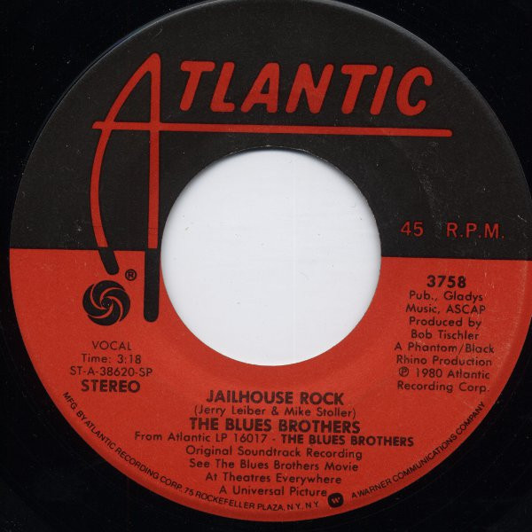 The Blues Brothers - Jailhouse Rock / Sweet Home Chicago (7", Single) (Near Mint (NM or M-))