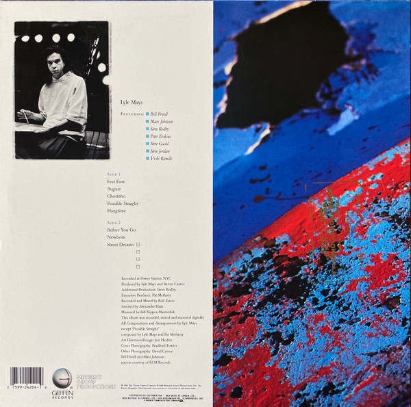 Lyle Mays - Street Dreams (LP, Album) (Near Mint (NM or M-)) - Image 2