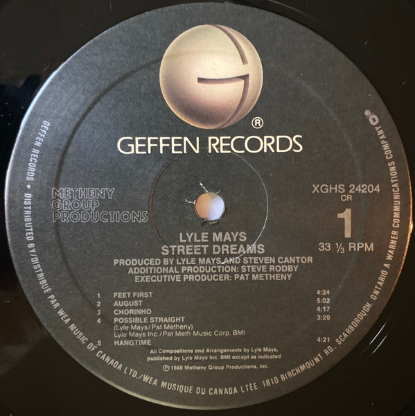 Lyle Mays - Street Dreams (LP, Album) (Near Mint (NM or M-)) - Image 3