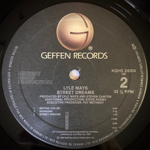 Lyle Mays - Street Dreams (LP, Album) (Near Mint (NM or M-)) - Image 4