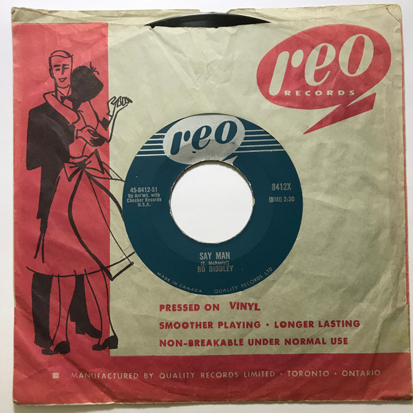Bo Diddley - Say Man / The Clock Strikes Twelve (7", Single) (Very Good Plus (VG+)) - Image 3
