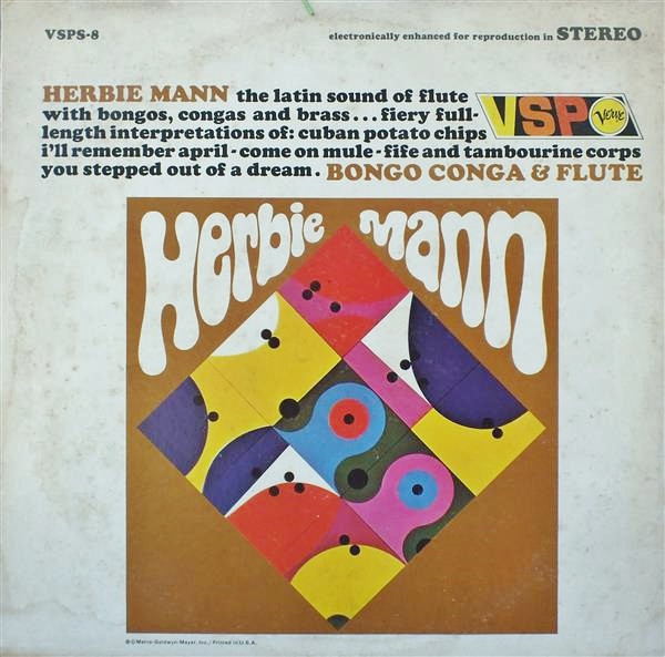 Herbie Mann - Bongo Conga & Flute (LP, Comp) (Very Good Plus (VG+)) - Image 2