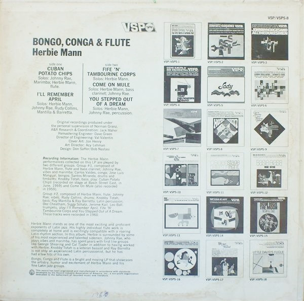 Herbie Mann - Bongo Conga & Flute (LP, Comp) (Very Good Plus (VG+)) - Image 3