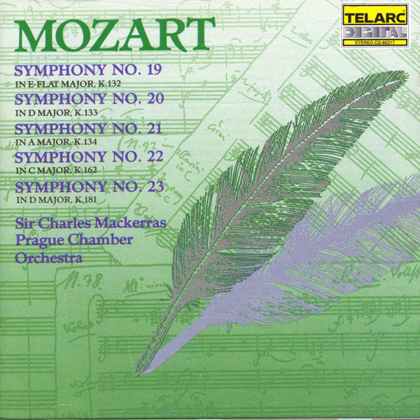 Mozart*, Sir Charles Mackerras, Prague Chamber Orchestra - Symphony No. 19, No. 20, No. 21, No. 22, No. 23 (CD, Album) (Near Mint (NM or M-))